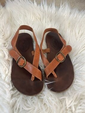 Fiorentini Baker embossed leather sandals  size 38 made in italy